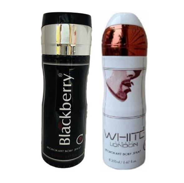 Rennen voorspelling tijdschrift St. Louis BlackBerry & White London Deodorant Body Spray 200ml Each (Pack  of 2) Deodorant Spray-For Men & Women - JoBuuk